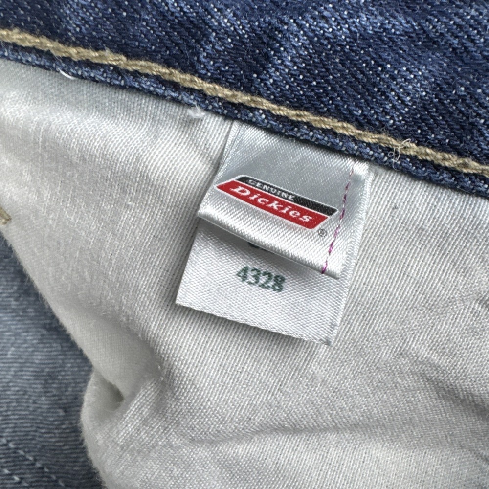Genuine Dickies Mens Washed Denim Short Loose‎ Fit Carpenter Skater 42x14 - Picture 6 of 6